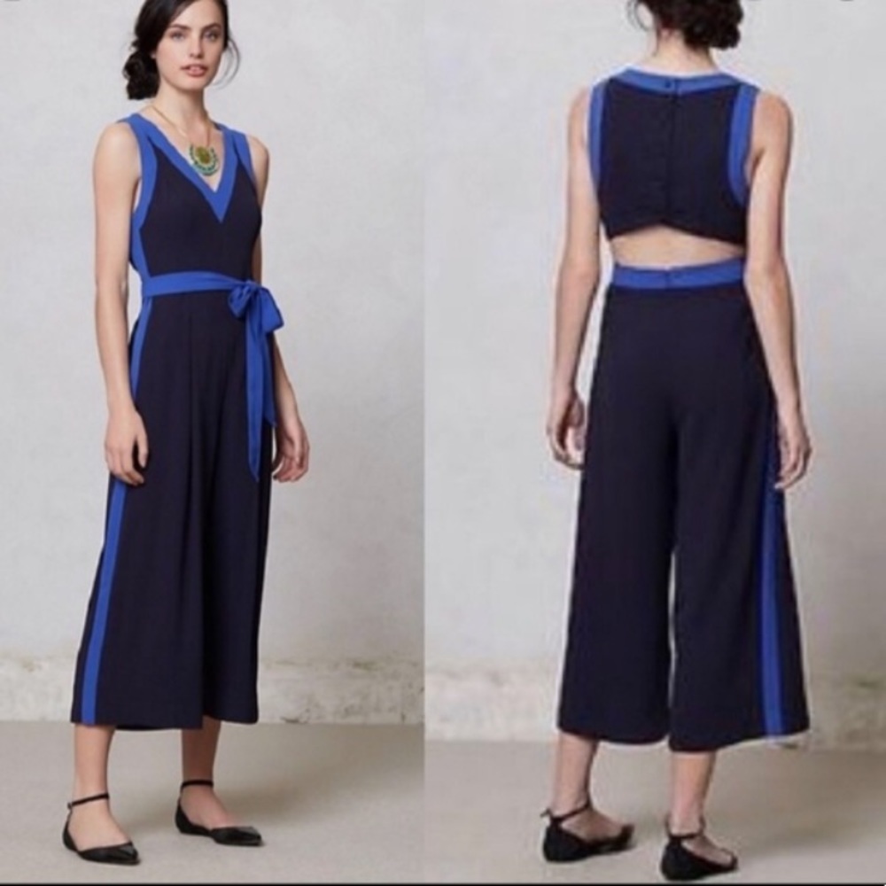 Anthropologie Elevenses Becca  Jumpsuit Z19-14